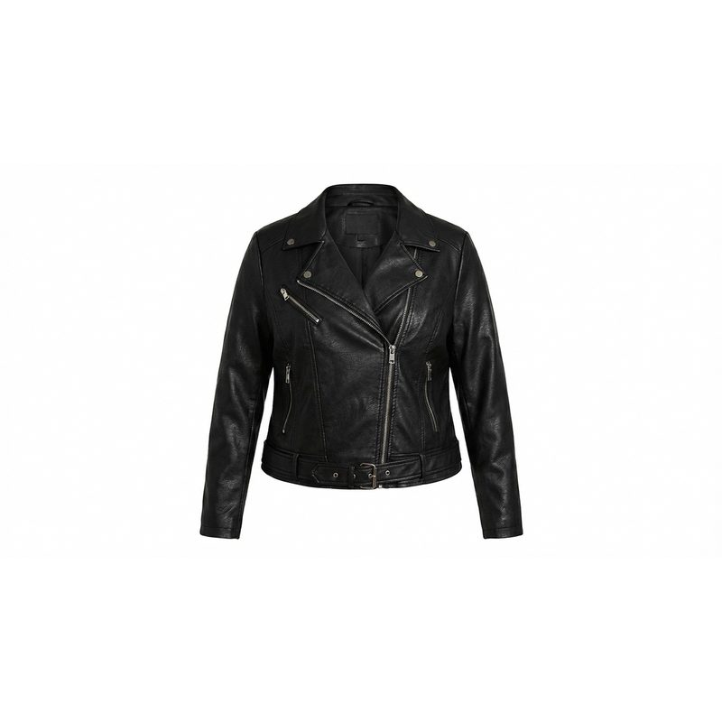 Faux Leather Moto Jacket